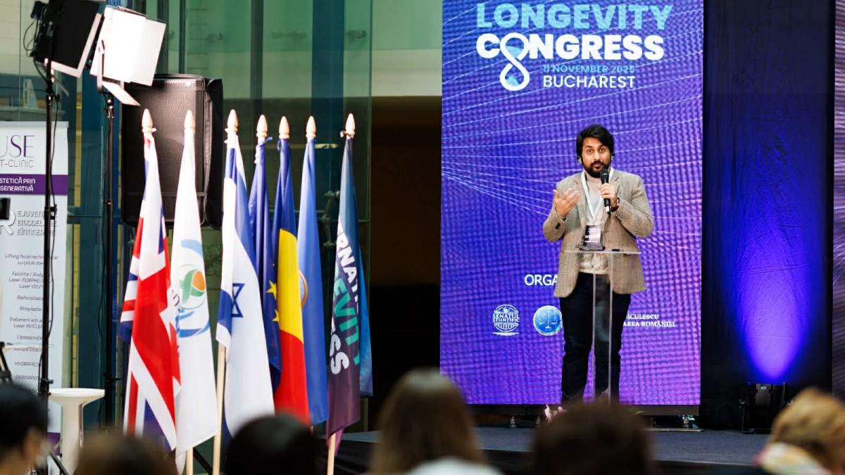 raghav sehgal cercetator la yale prezinta modelul care poate prezice imbatranirea organelor la congresul international de longevitate