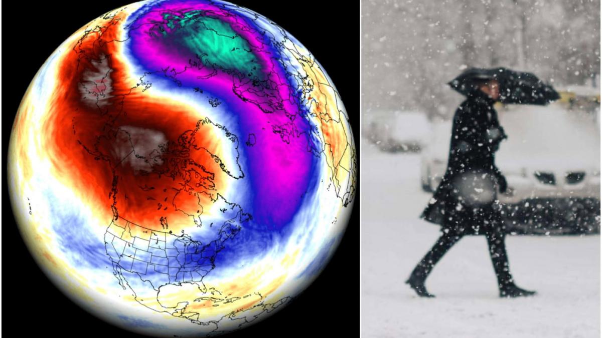 colapsul vortexului polar a inceput avertizeaza meteorologii regiunile afectate de viscol si zapezi abundente