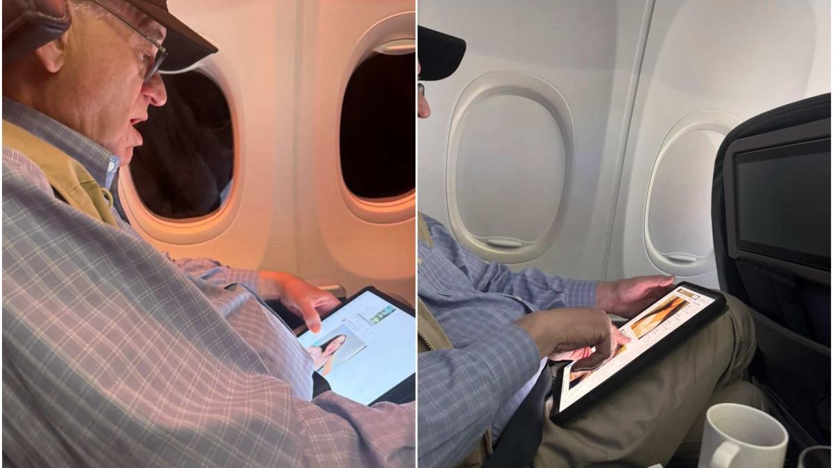 politicianul american surprins in avion urmarind continut pentru adulti da vina pe elon musk