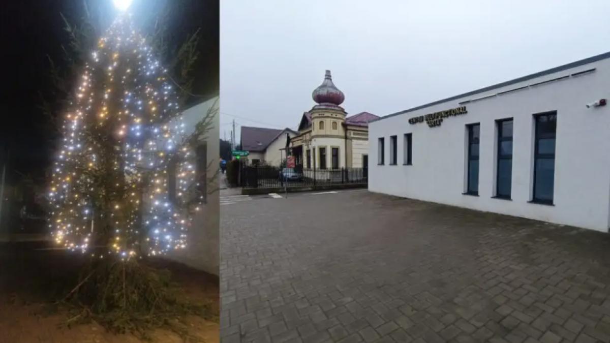 bradul de craciun dintr un cartier din suceava a disparut brusc la doar o zi dupa ce i au fost aprinse luminitele