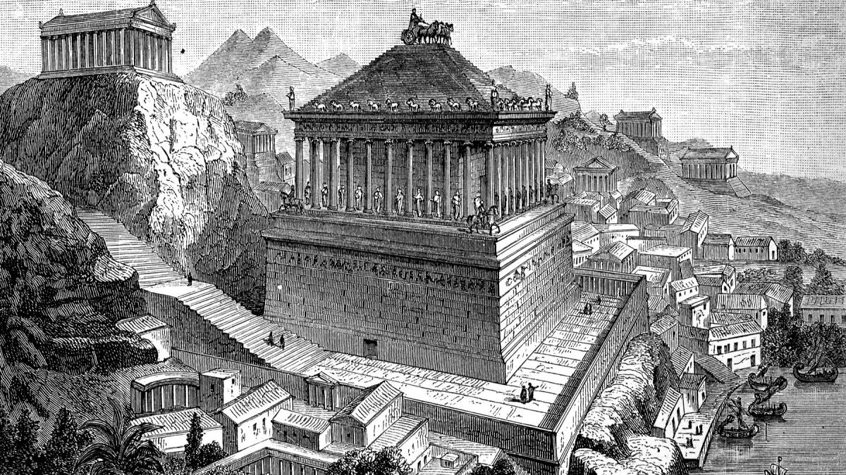 s a casatorit cu fratele ei apoi el a murit monumentul durerii ei a fost o minune a lumii antice