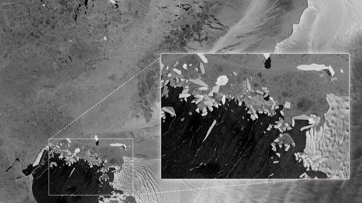 satelitii surprind prabusirea rapida a ghetarului apocalipsei