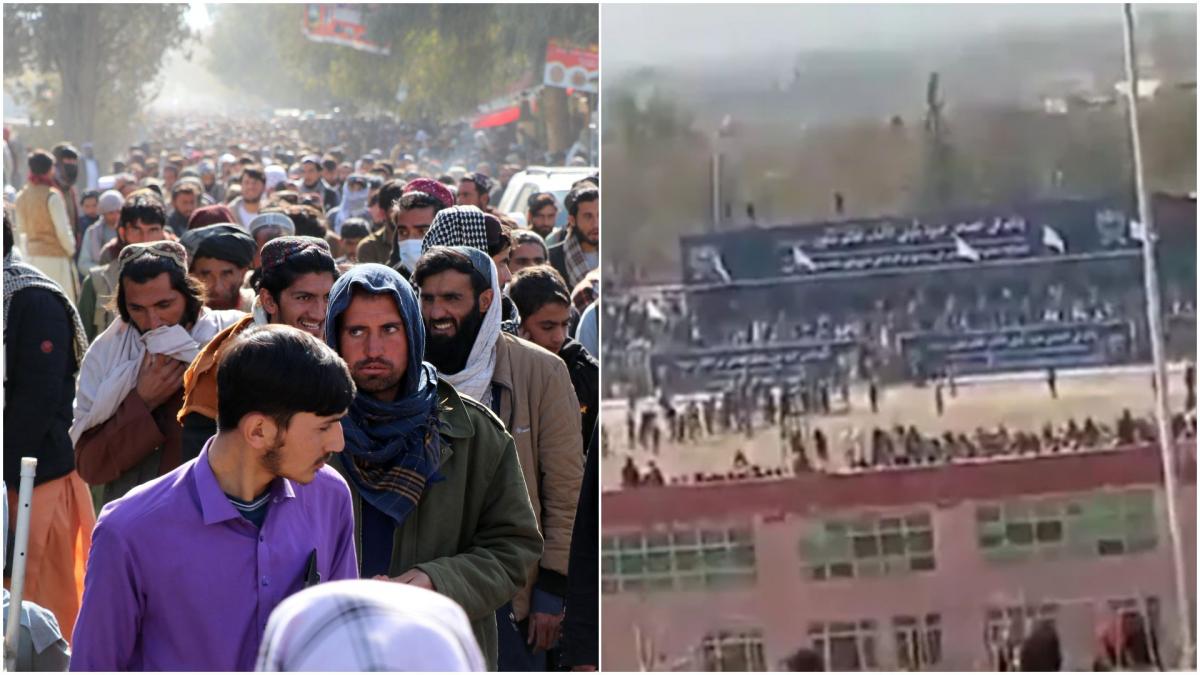 talibanii l au pus pe un baiat de 13 ani sa l execute pe un criminal condamnat pe un stadion in fata a 80 000 de oameni