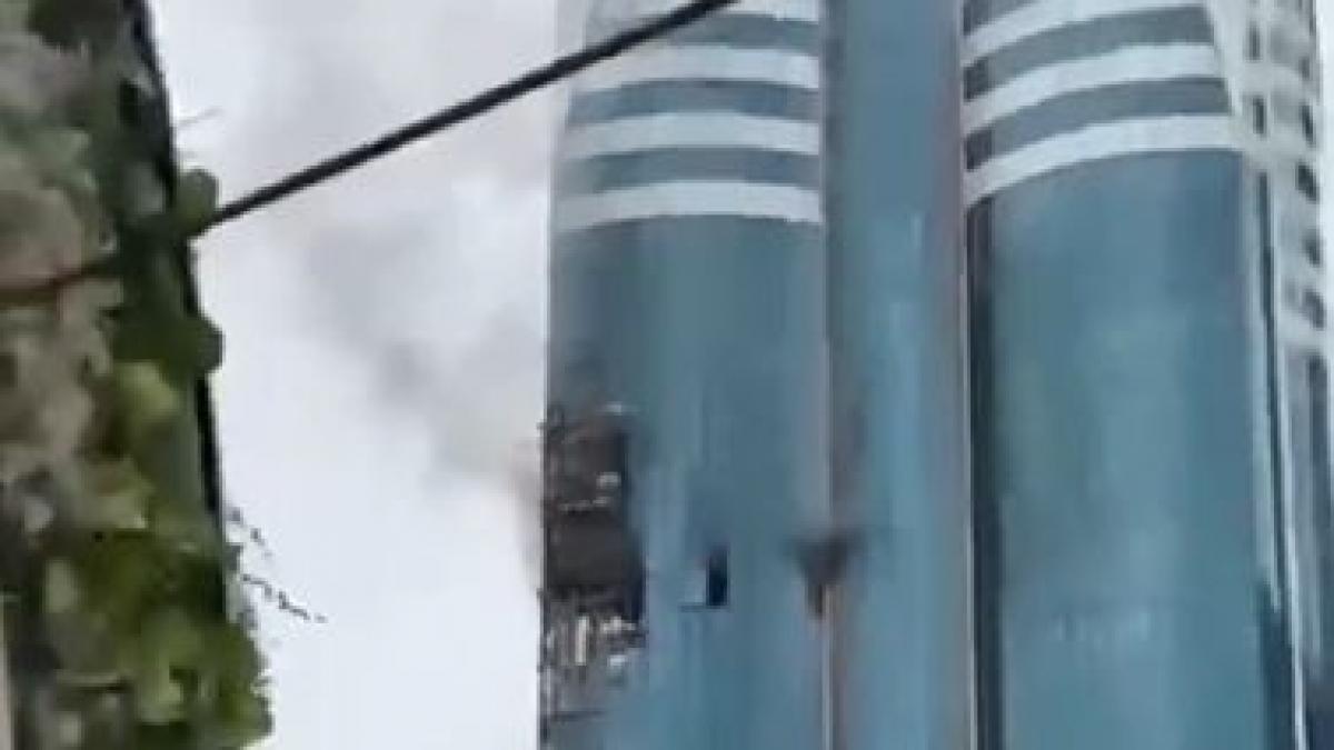 explozii in capitala ceceniei un zgarie nor din groznii mandria lui kadirov a fost lovit de o drona ucraineana