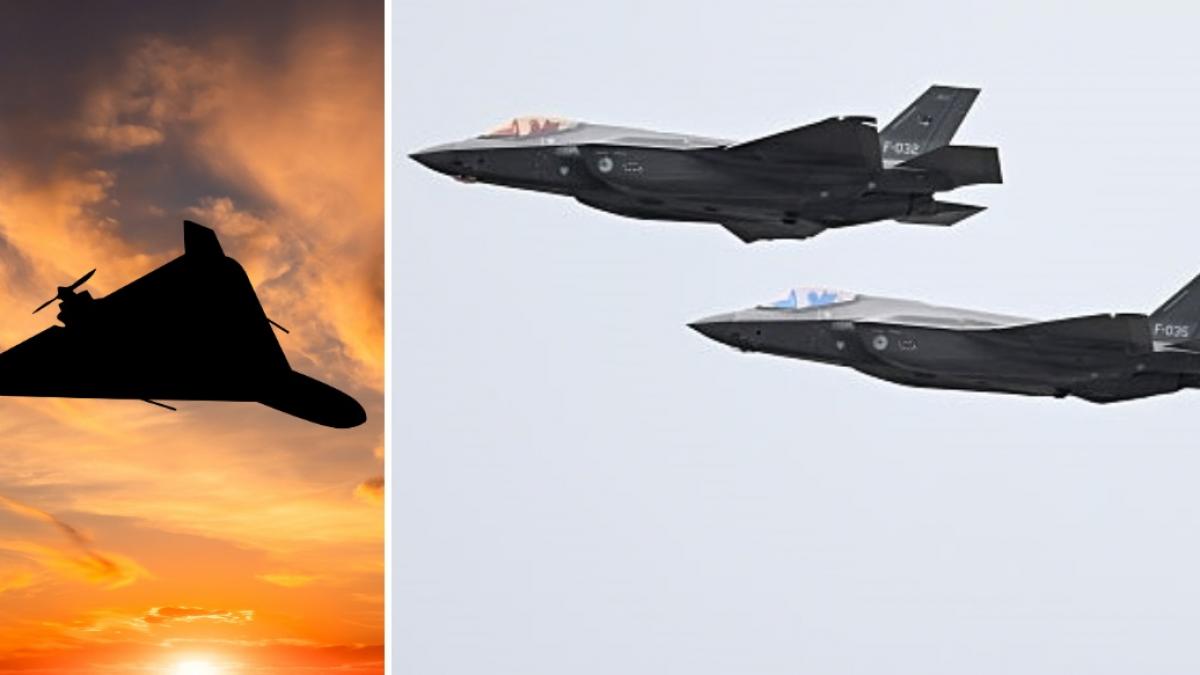 doua avioane de vanatoare olandeze f 35 au fost ridicate de la sol pentru interceptarea unei drone suspecte