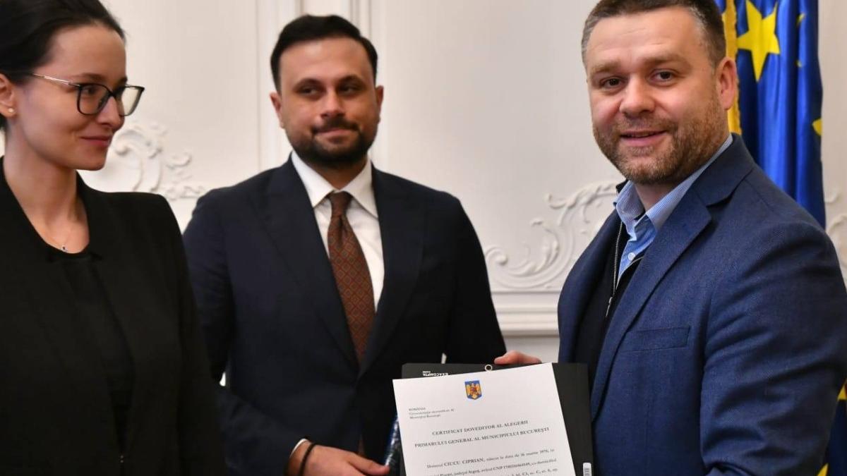 ciprian ciucu a primit certificatul de ales de la biroul electoral municipal