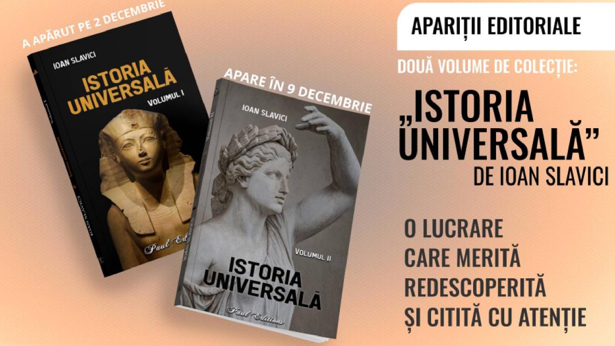 Volumul al II- lea din colecția  „Istoria universală” de Ioan Slavici