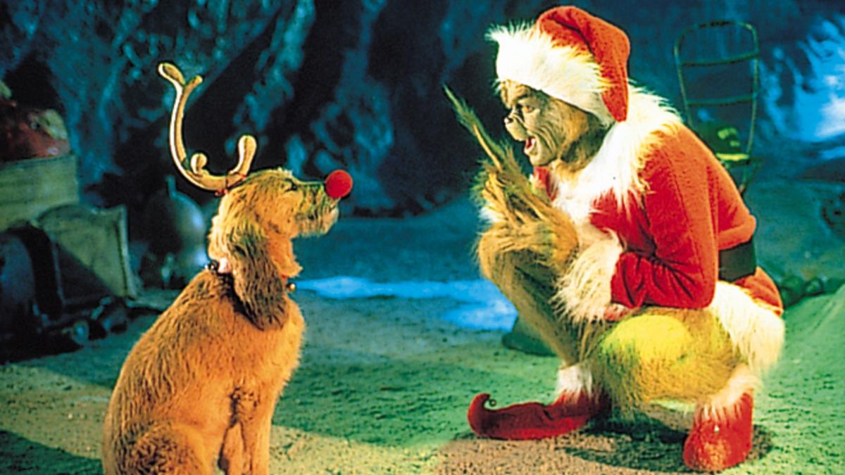 Jim Carrey interpretându-l pe Grinch