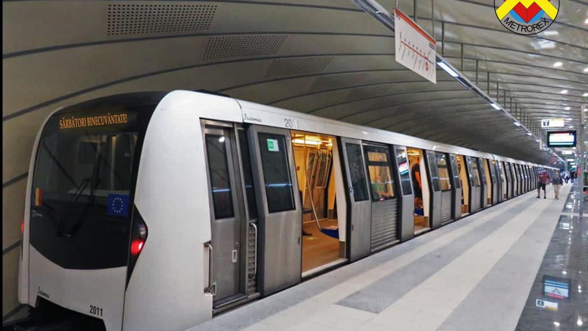 metrorex pune in circulatie metroul lui mos craciun magia craciunului poate fi intalnita si in drumurile de zi cu zi