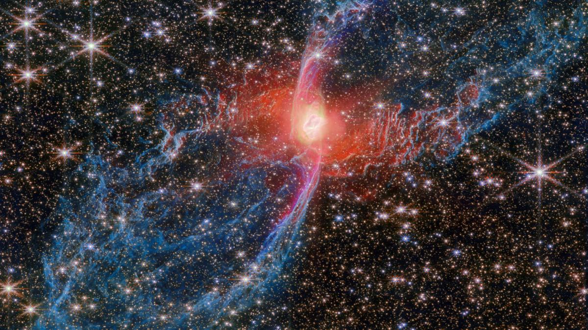 nebuloasa paianjen rosu telescopul james webb nasa 2025