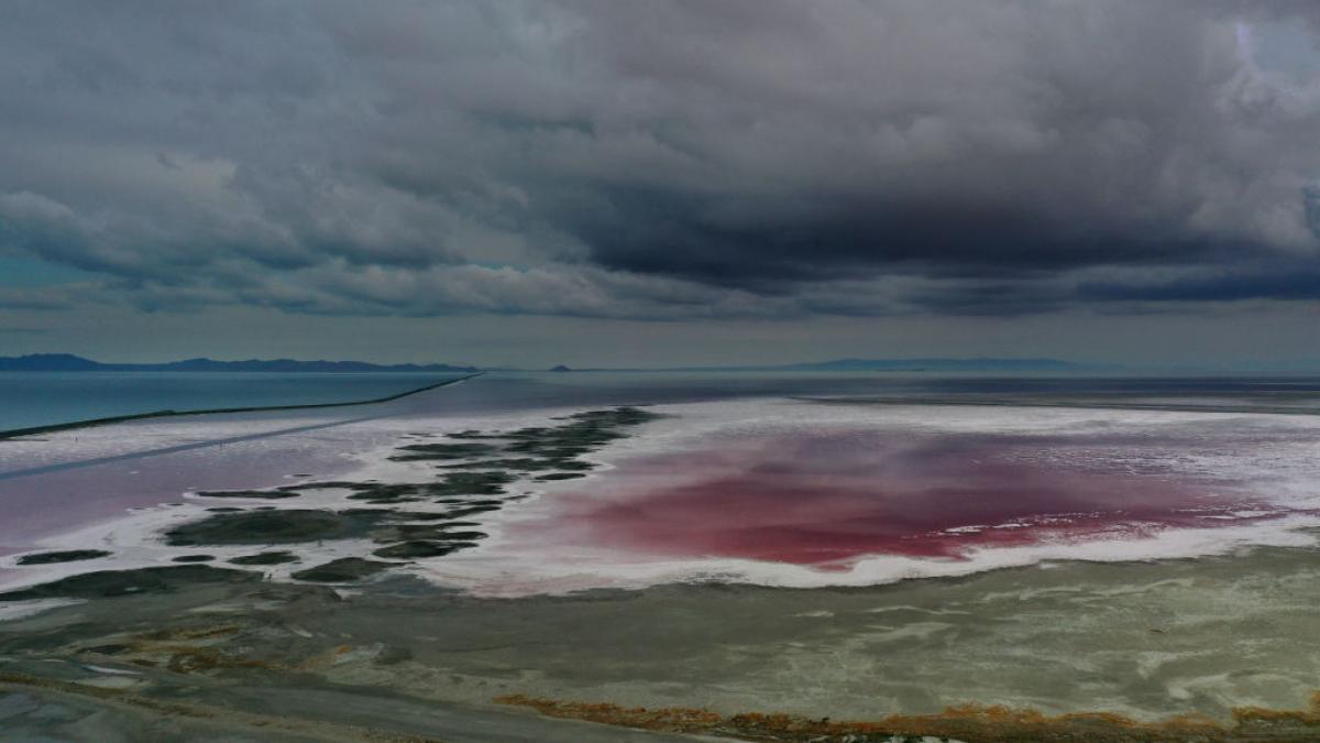 poza din 2021 cu Marele Lac Sărat
