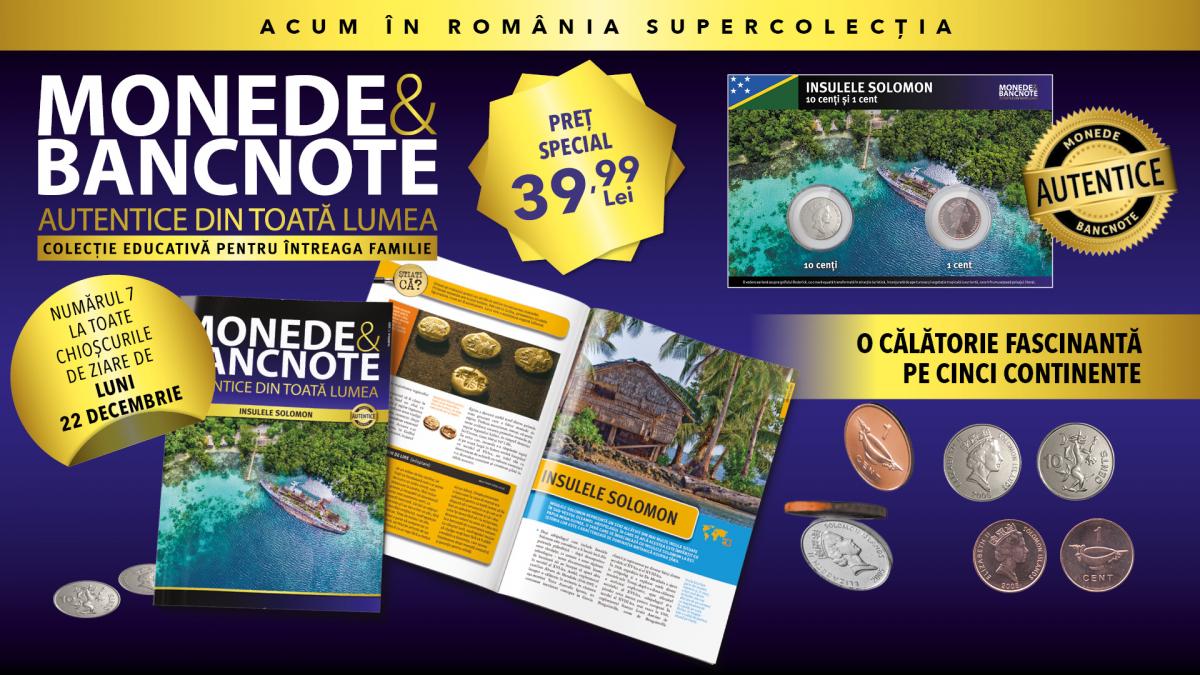 Descoperă Insulele Solomon în numărul 7 din colecția „Monede și bancnote autentice din toată lumea”