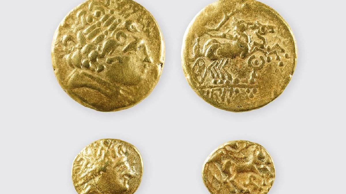 monede celtice de aur vechi de 2 300 de ani au fost descoperite intr o mlastina din elvetia