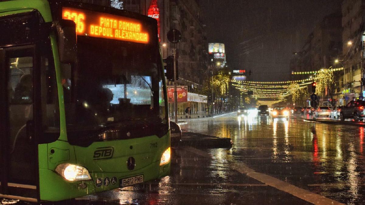 poleiul si ninsorile schimba traseele autobuzele nu vor mai circula pe calea de rulare a tramvaielor