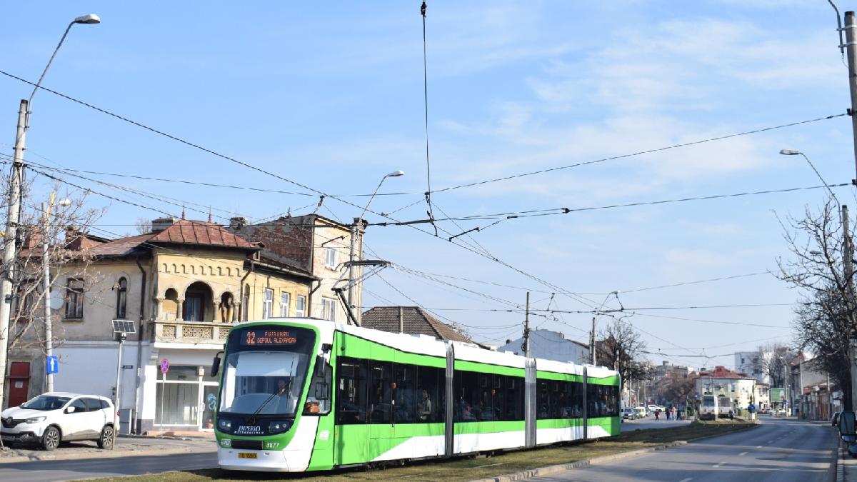 Linia de tramvai 32, suspendată până la 31 decembrie. TPBI introduce linia navetă 632