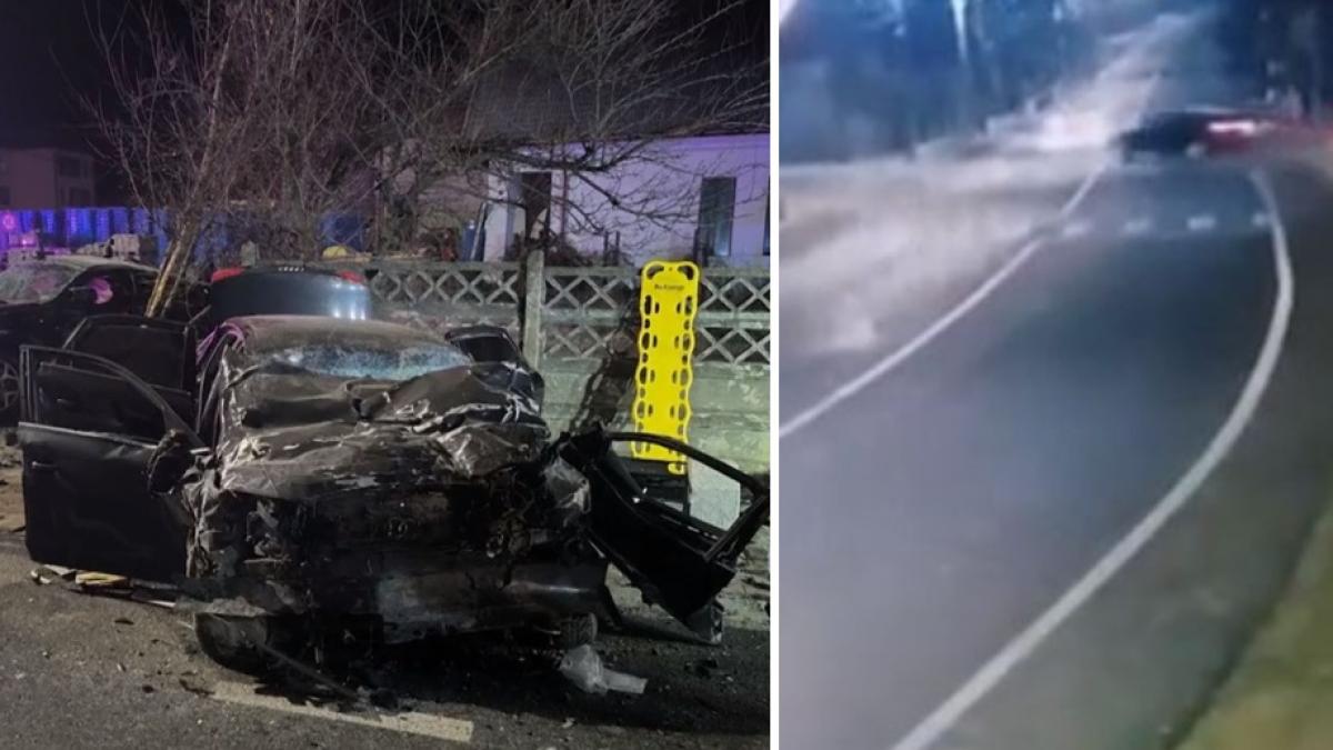 Momentul accidentului mortal din Bistriţa-Năsăud a fost filmat. Vărul şoferului teribilist se întorsese în România de sărbători