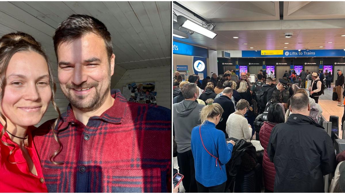  Alexandra și Florin stamate/ oameni in aeroport