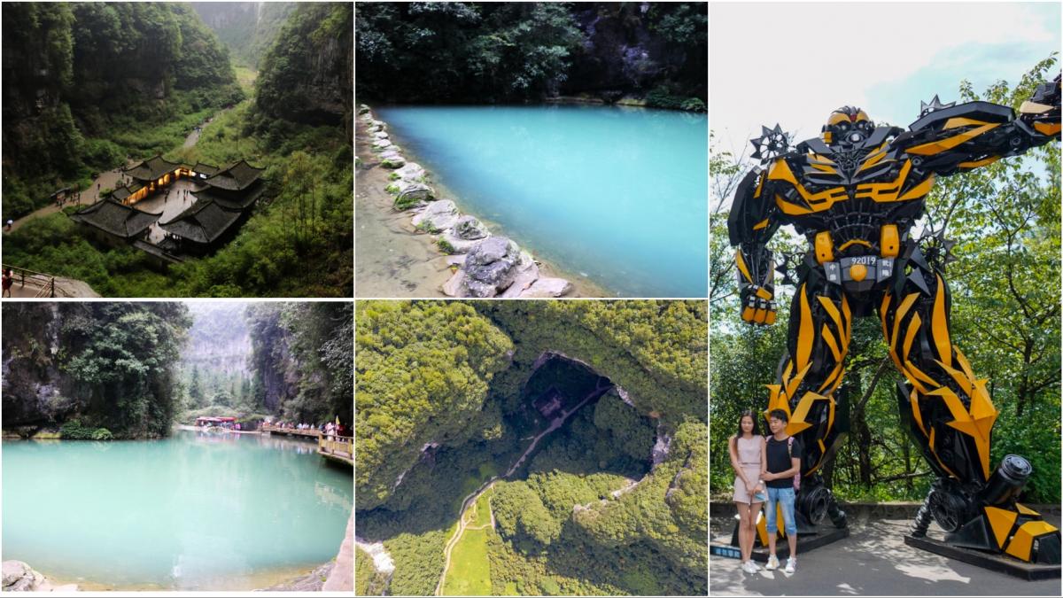 podurile din wulong au ajuns o atractie principala in orasul 8d chongqing cum arata cele 3 minuni naturale care apar in transformers
