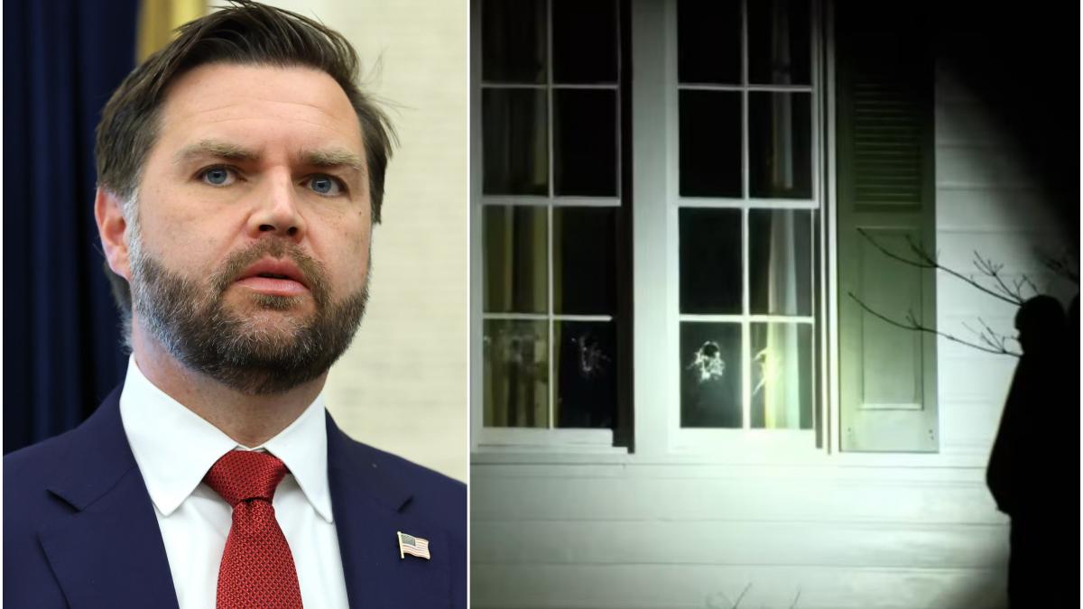 casa lui jd vance a fost vandalizata in toiul noptii un barbat a fost retinut
