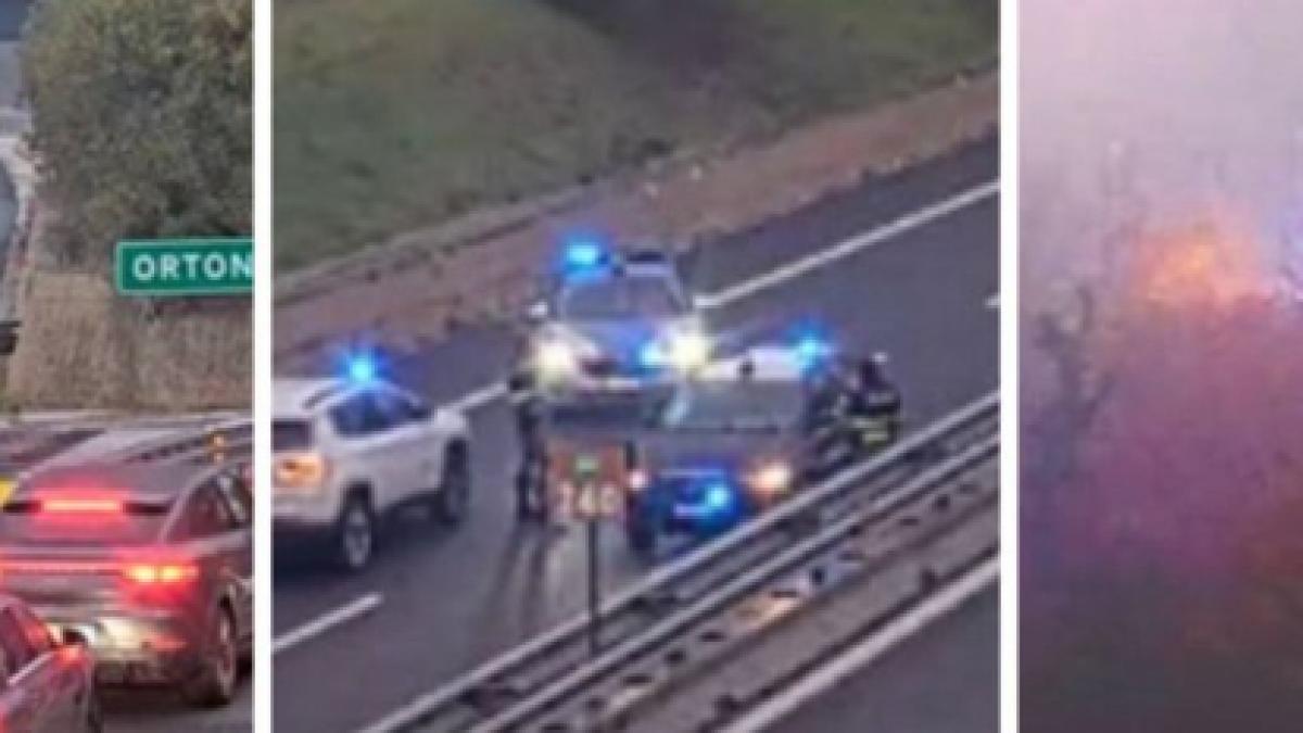 jaf ca in filme pe o autostrada din italia hotii au folosit cuie si fumigene ca sa opreasca o masina de valori