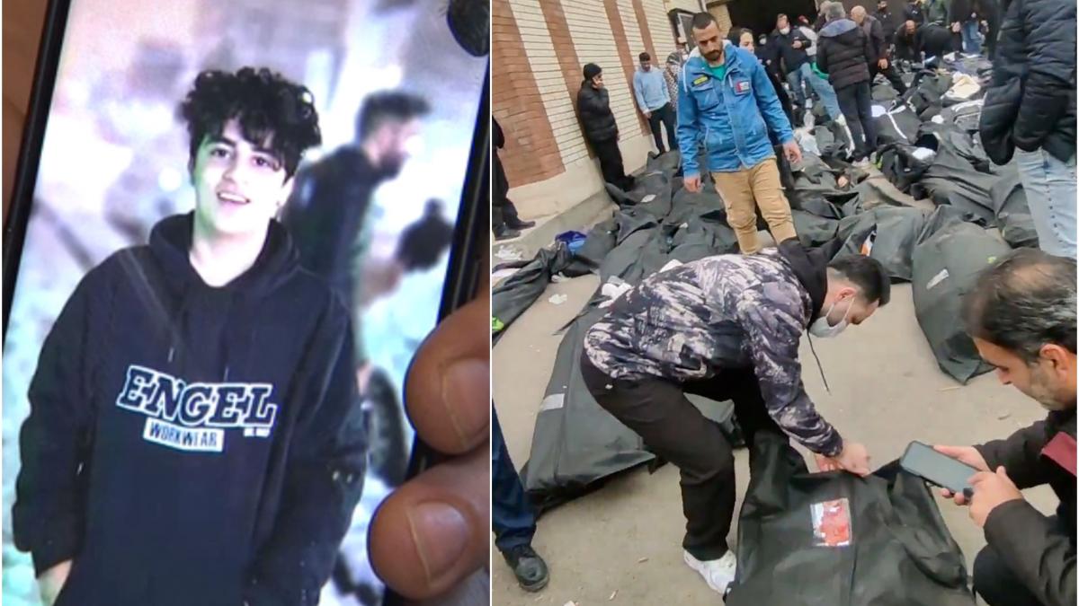 l au impuscat in inima si i au zdrobit capul au spus ca a cazut de la inaltime morgile din iran sunt pline cu cadavrele tinerilor