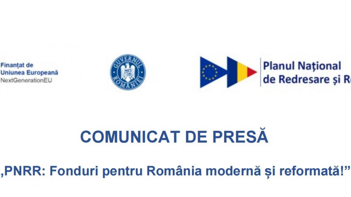 pnrr fonduri pentru romania moderna si reformata