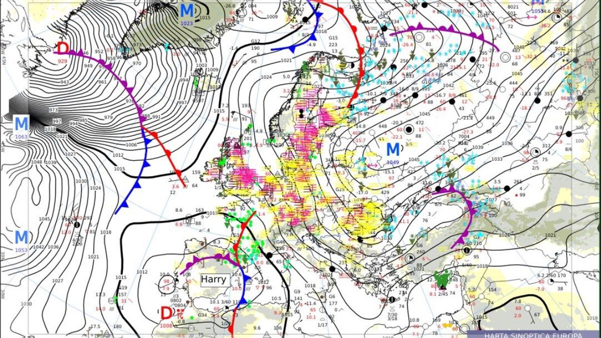 blocaj atmosferic deasupra romaniei anm aerul din partea inferioara a troposferei se va supraraci vremea va fi deosebit de rece