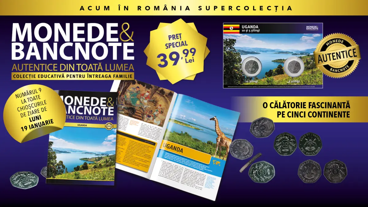 uganda o noua destinatie in colectia ta de monede si bancnote autentice din toata lumea
