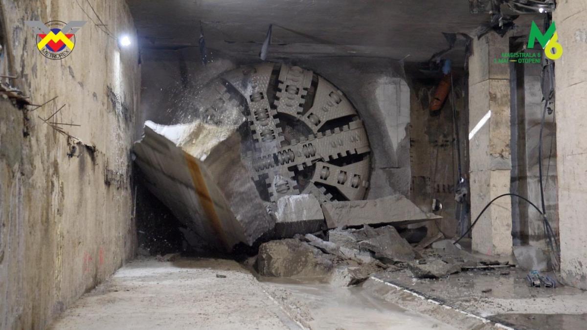 scutul de forare sfanta maria a ajuns la statia de metrou gara baneasa stadiul lucrarilor la magistrala 6