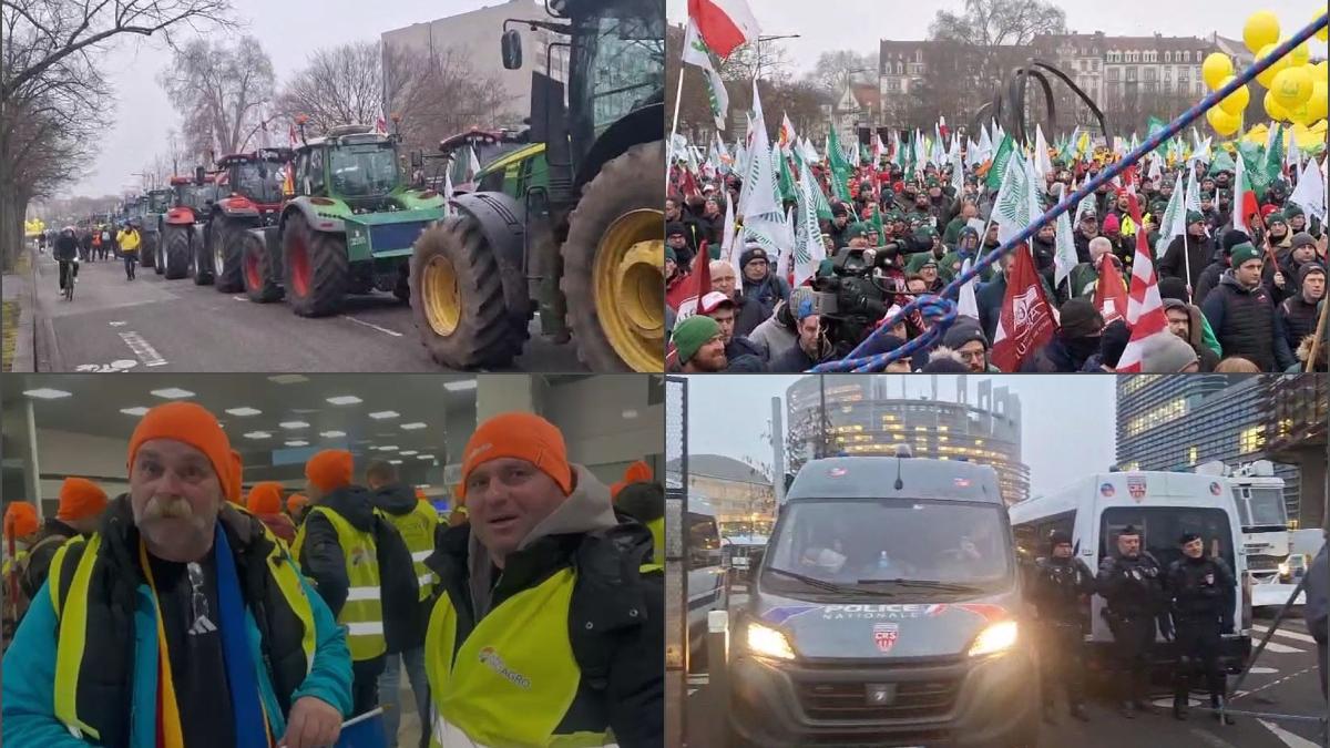 strasbourg sub asediu mii de fermieri cer trimiterea acordului cu mercosur la cjue sute de protestatari din romania