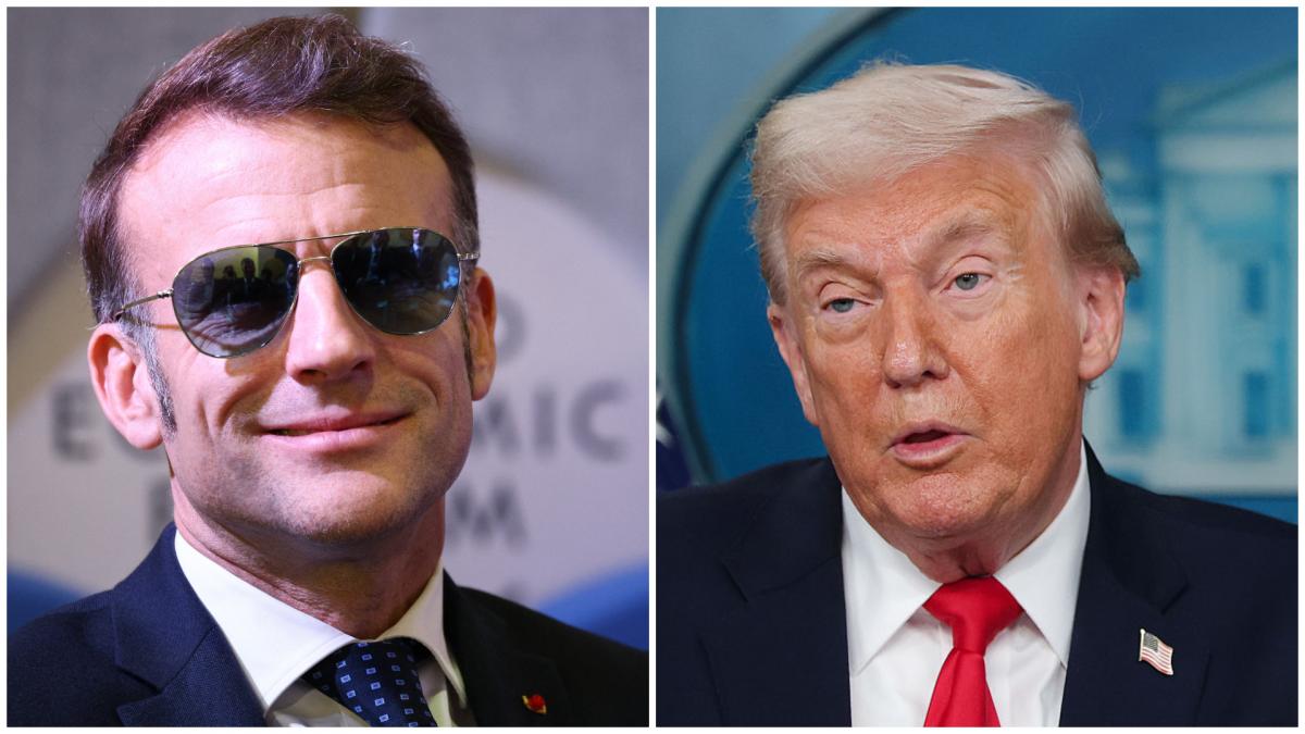 emmanuel macron și donald trump 