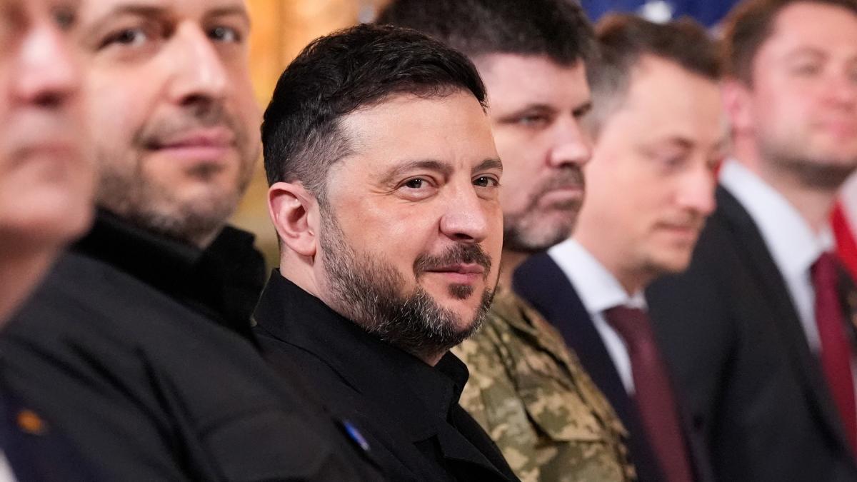 Zelenski cu delegația ucraineană