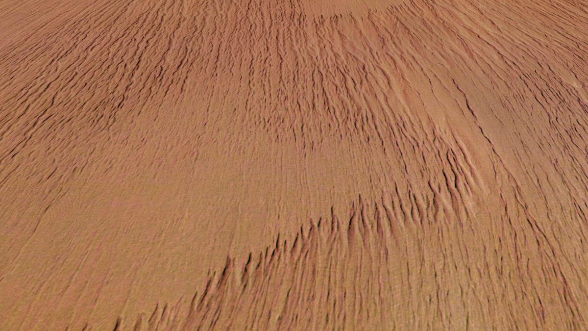 sonda mars express a agentiei spatiale europene a surprins forme ciudate in nisipul planetei rosii