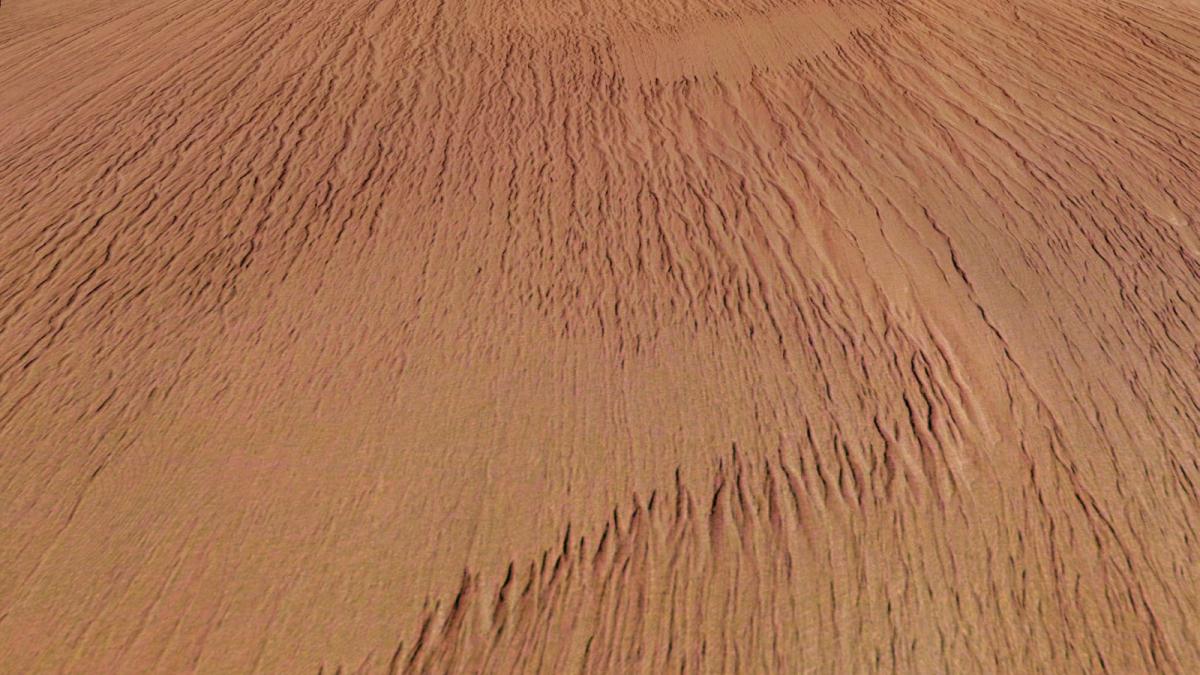 sonda mars express a agentiei spatiale europene a surprins forme ciudate in nisipul planetei rosii