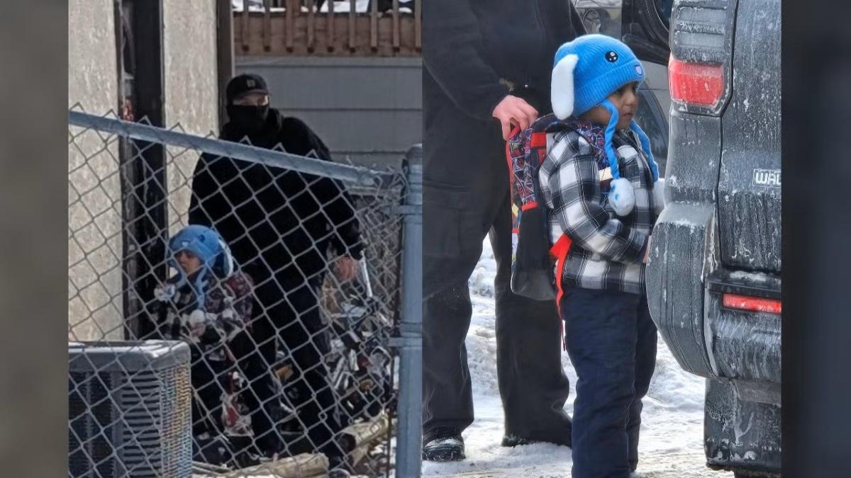 un copil de cinci ani a fost retinut de ice chiar in fata casei scoala acuza folosirea minorului drept momeala