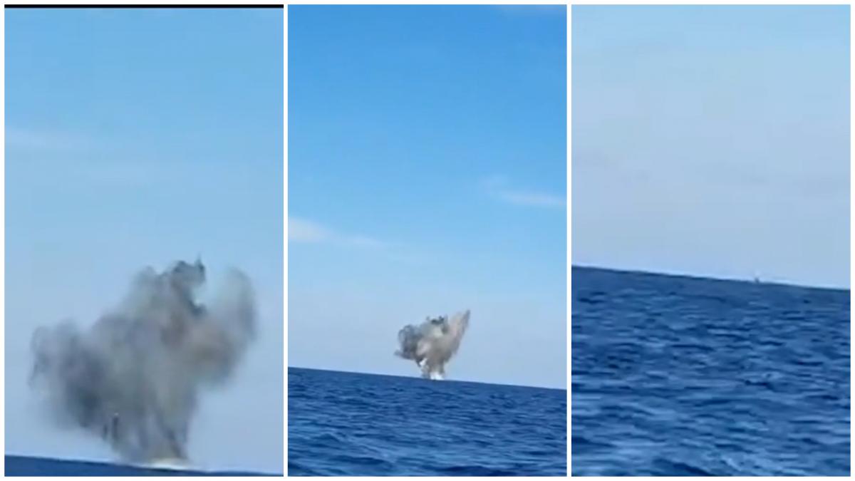 mai multe bucati de drona au fost vazute plutind in marea neagra interventie de urgenta in zona portului midia