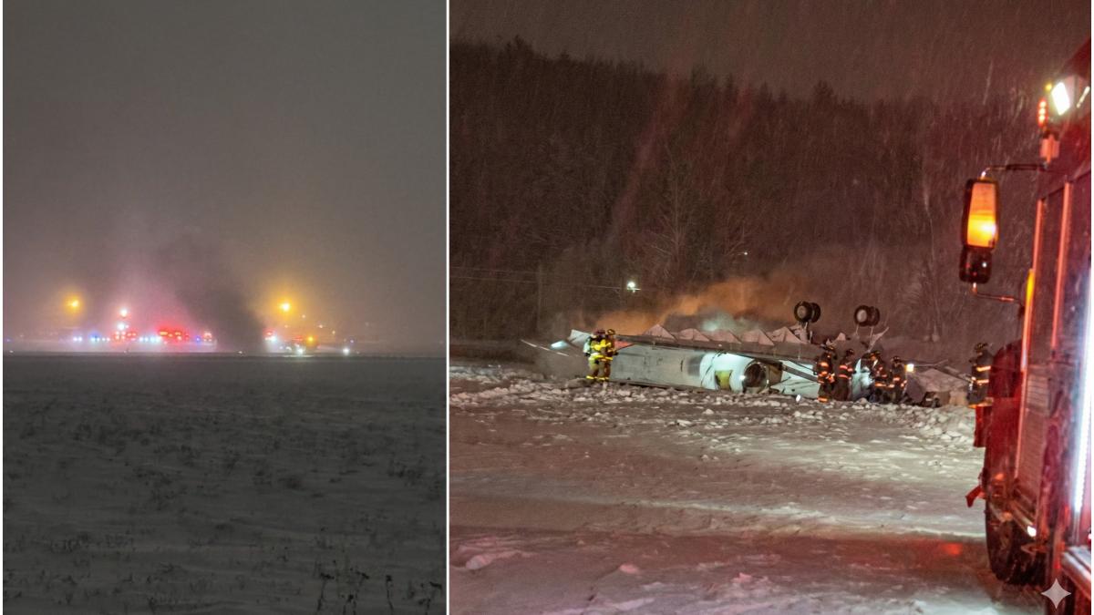 un avion privat s a prabusit pe aeroport in maine opt oameni se aflau la bord