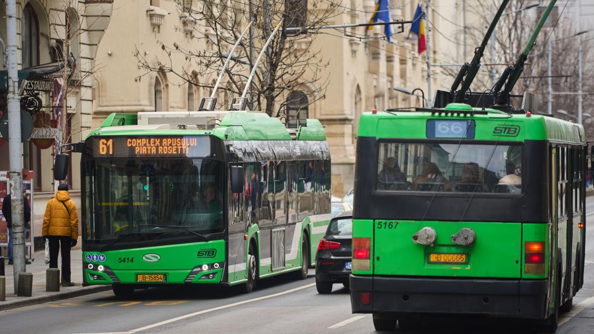 bulevardul elisabeta autobuze mașini pietoni