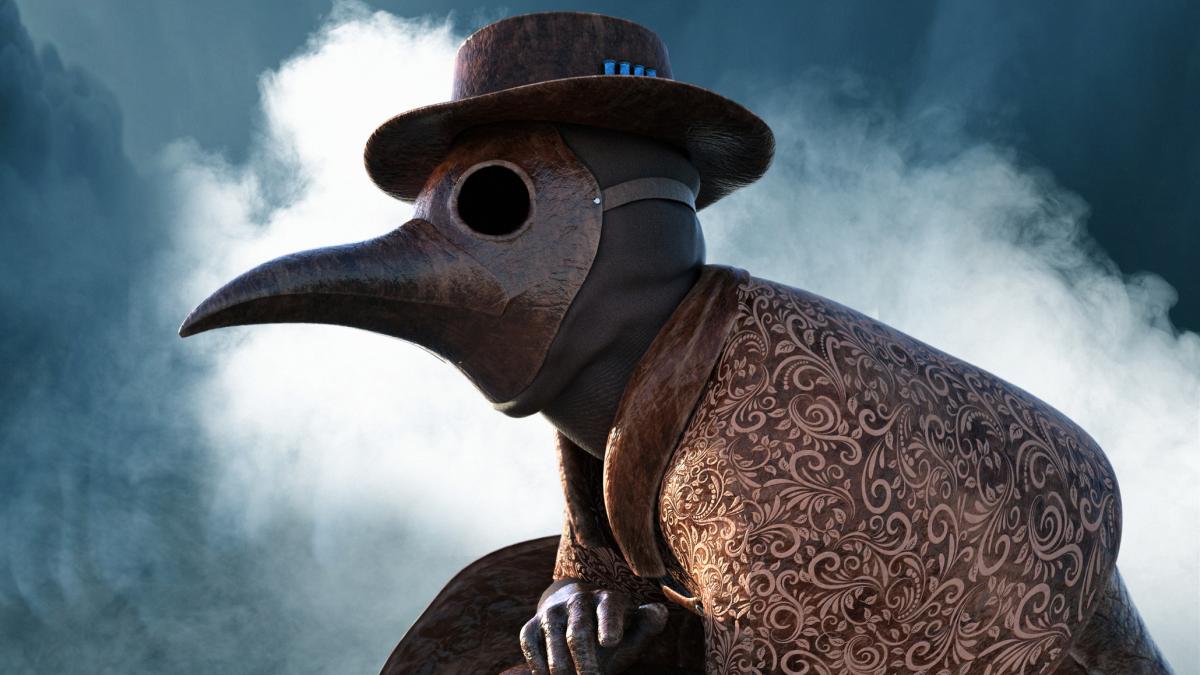 costum de doctor antic ciuma