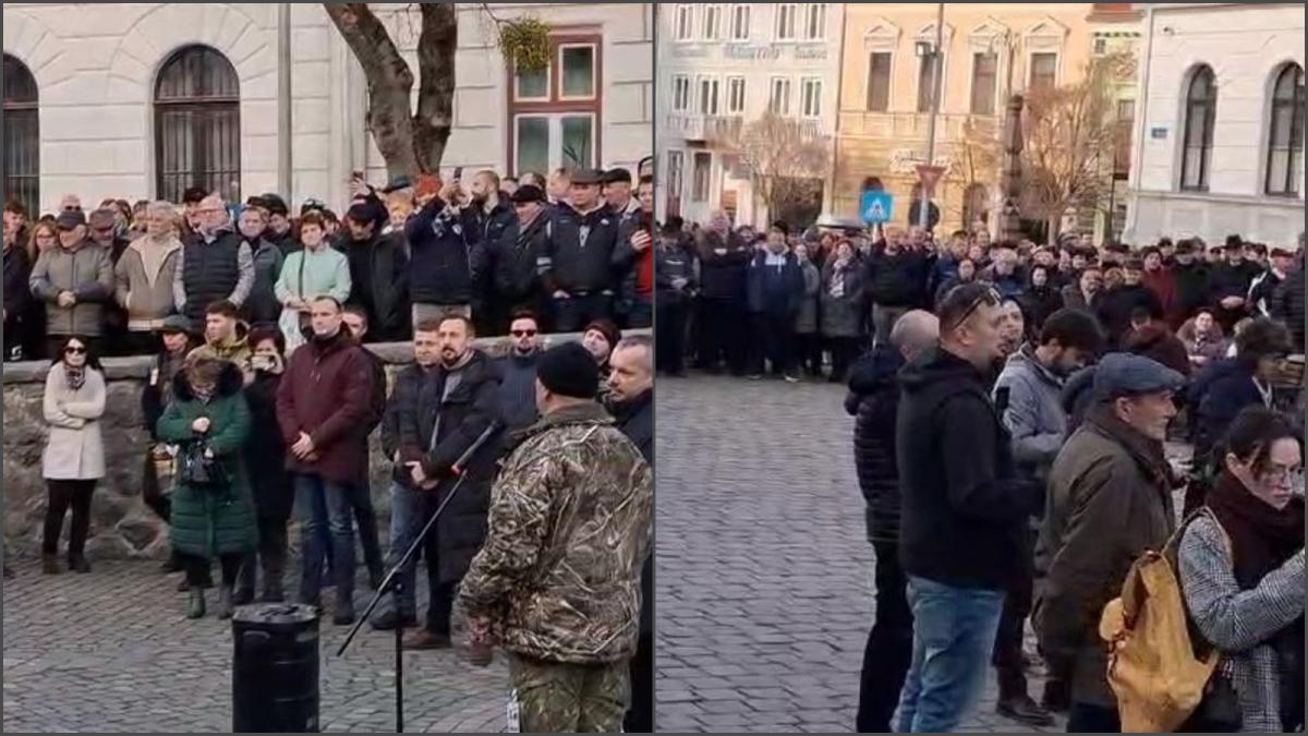 Protest anti-taxe la Odorheiu Secuiesc. Foto_ Captură video Antena 3 CNN (1)