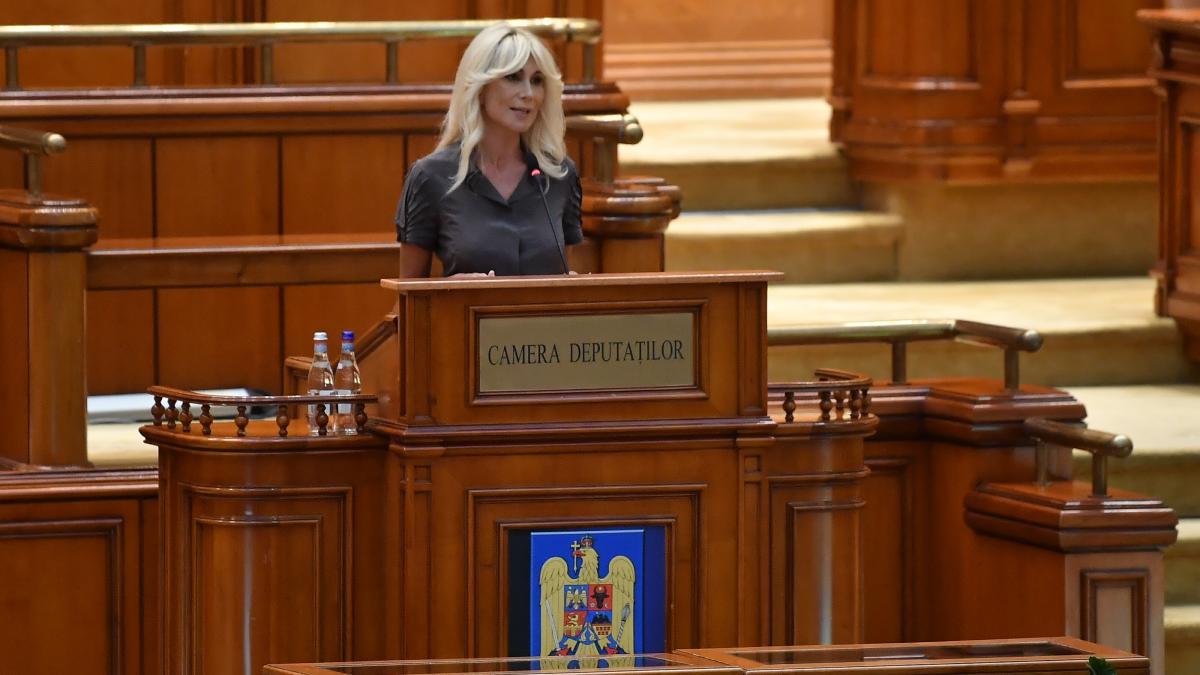 raluca turcan în plenul camerei deputaților