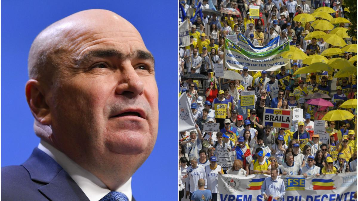 au fost ciupiri la salarii taierile guvernului bolojan scot profesorii in strada sindicalistii ameninta cu greva generala