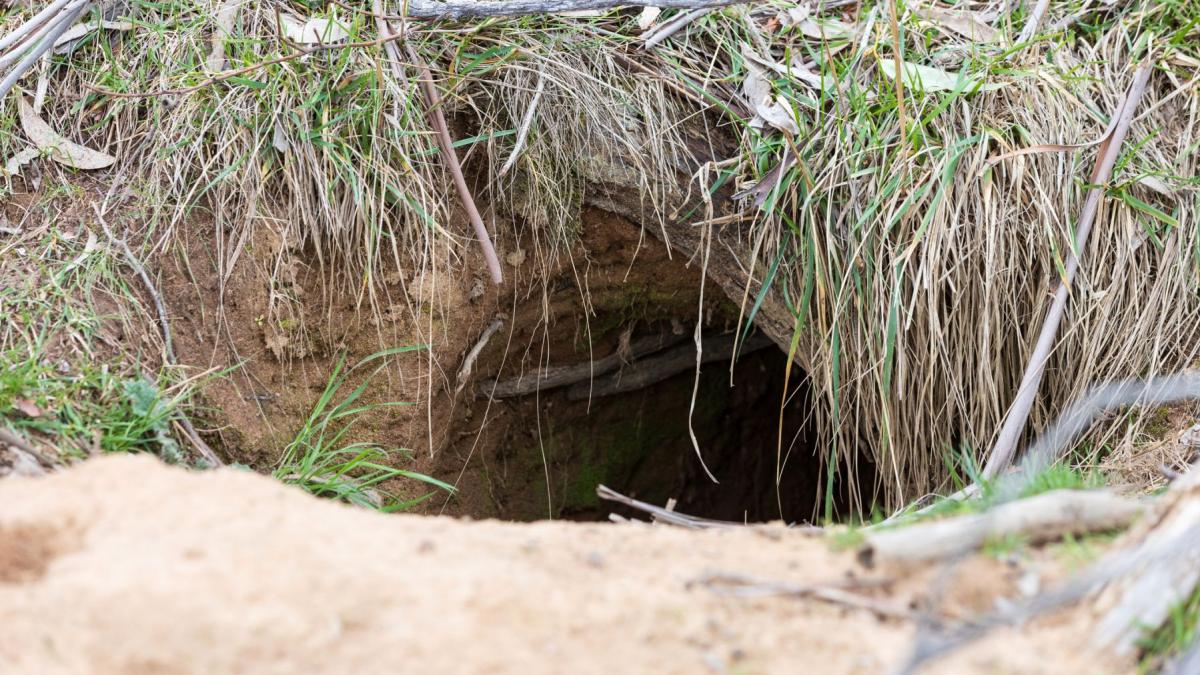 intrare tunel sub pamant