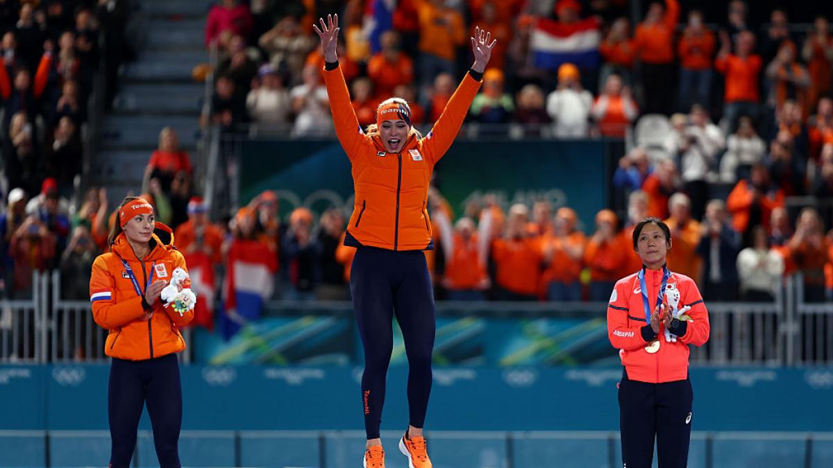 jutta leerdam aur si record olimpic la jocurile olimpice de iarna jake paul logodnicul ei a plans de fericire in tribune