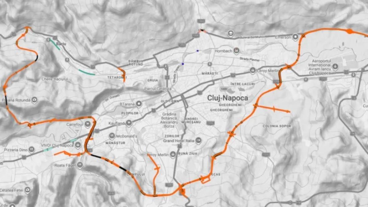 harta centura metropolitana a Cluj-Napoca