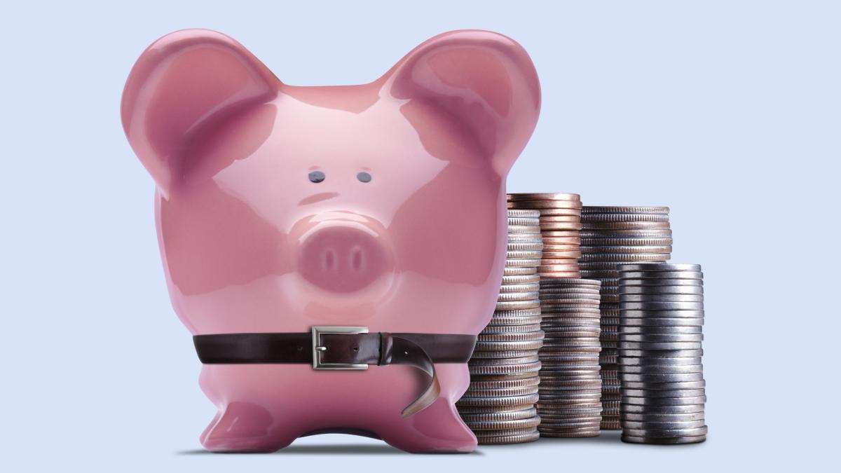 pusculita cu curea si monede