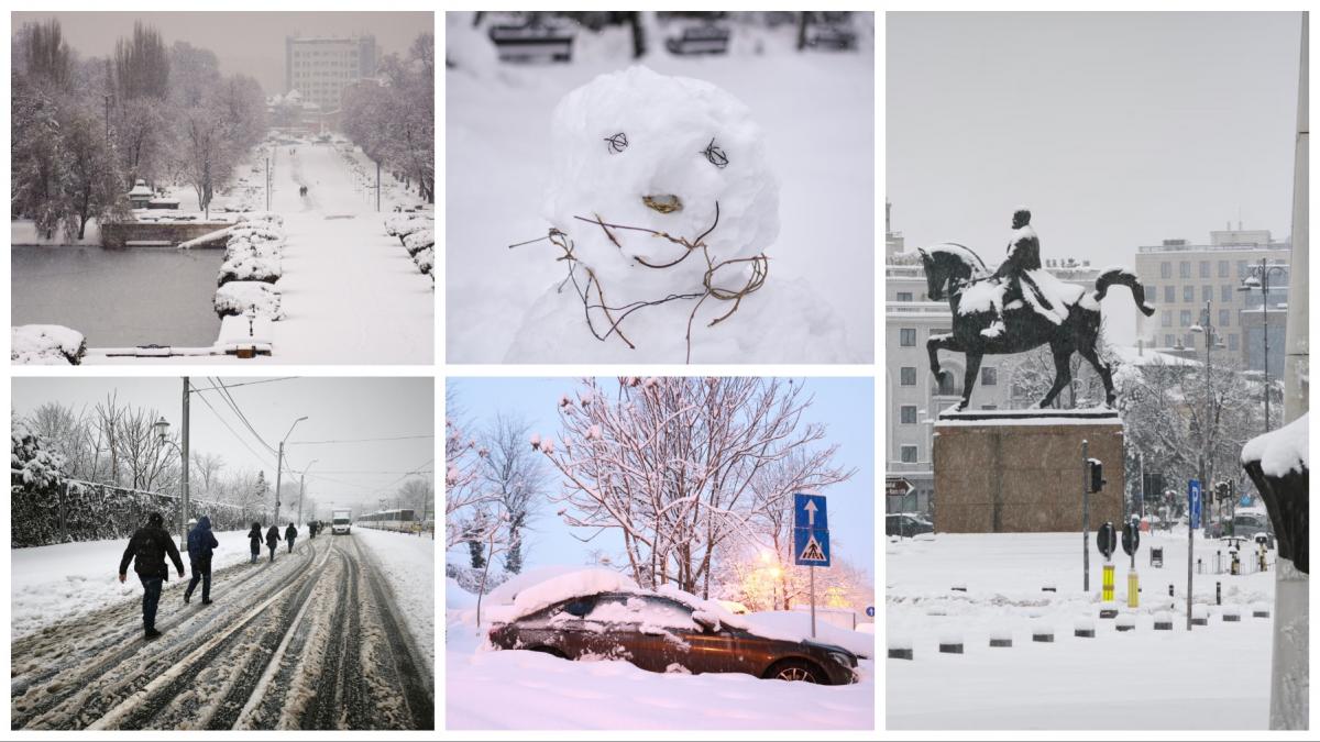 bucuresti zapada cod rosu ninsori peisaj iarna 18 februarie 2026