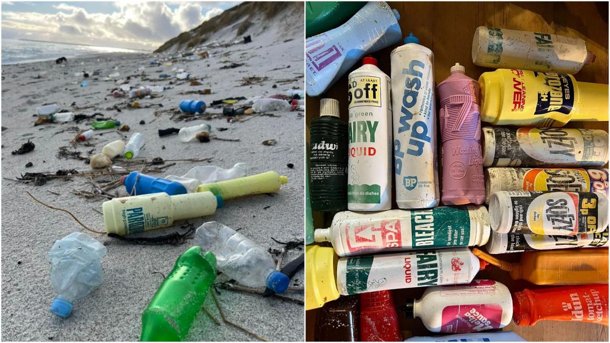 gunoaiele aruncate in canada in 1960 au ajuns acum pe o plaja din scotia este coplesitor