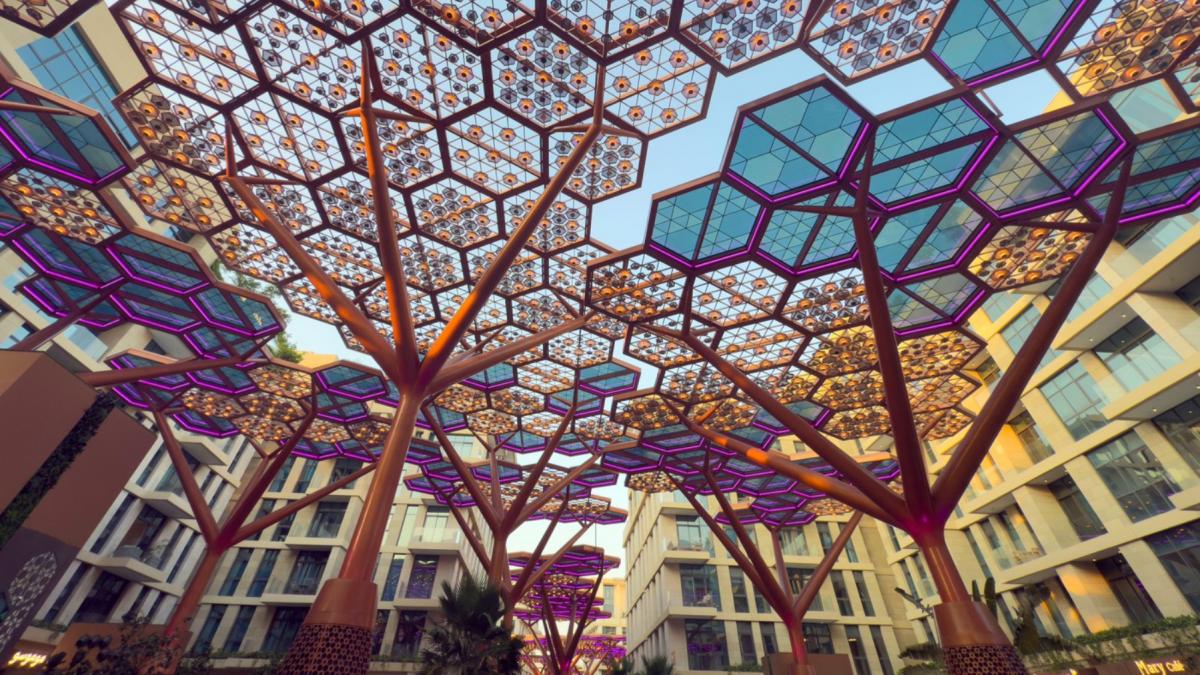 padure aer conditionat afara exterior insula desert gewan qatar