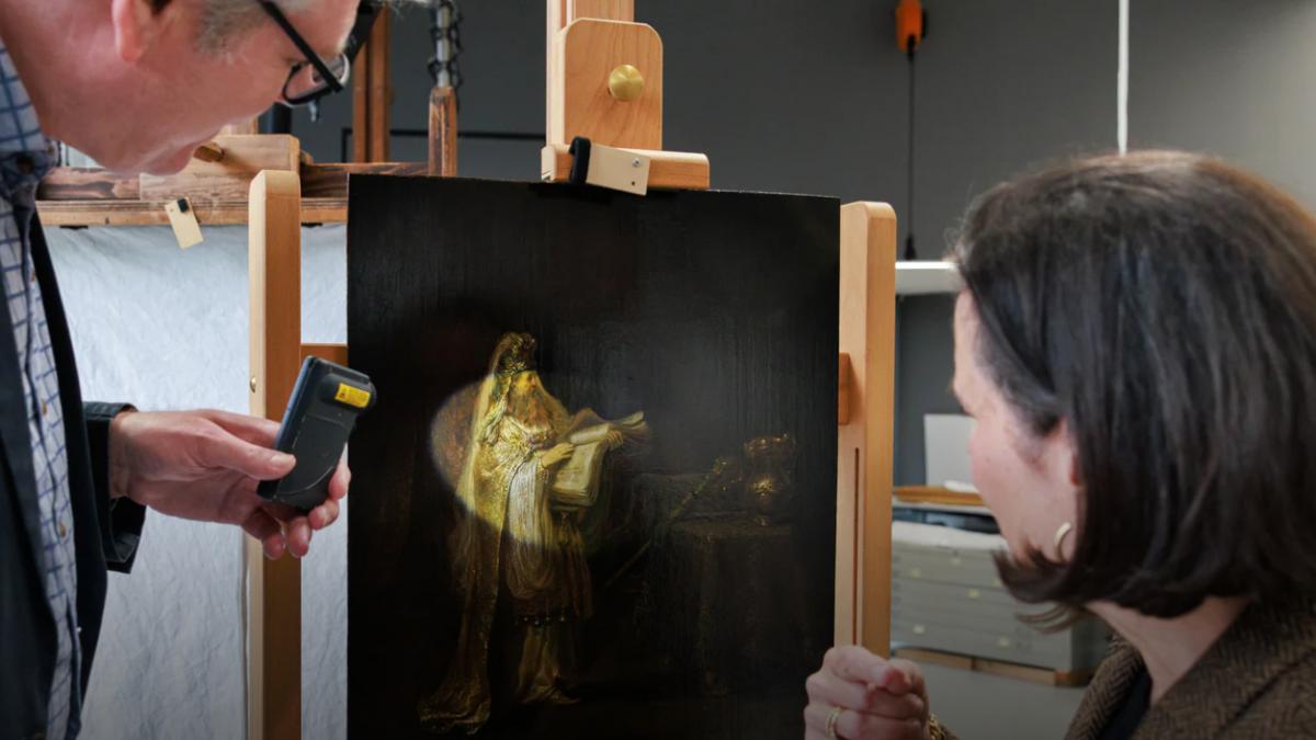 Lucrarea  „Vision of Zacharias în the Temple” al lui Rembrandt